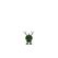 Hoptimist AufstellerBumble Rentier XS,Grün 4.2x3.9x7.3 cm, ABS, Stahl