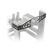 Asetek SimSports Mounting bracket Front, Stahl
