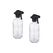 relaxdays Sprühflasche aus Glas 2er Set, 500 ml, Transparent