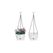 relaxdays Blumenampel M 2er Set