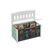 relaxdays Kinderbank Stauraum u. Tafel MDF, Kiefernholz, China