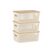 relaxdays Aufbewahrungsbox mit Deckel 3er Set, Weiss
