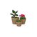 relaxdays Blumentopf-Set 3er Set