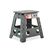 relaxdays Klapphocker faltbar XL Farbe: Grau