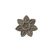 Mono-Quick Monoquick Aufbügelbild Mini Blume, Grau