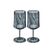 Koziol Cocktailglas Club No. 4, 2er Set transparent grey, 300 ml