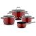 WMF Topfset Fusiontec Essential Pro rot 4-teilig, mit Deckel