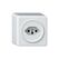 Hager ORIGIN AP Steckdose 1x TYP 23 16A/250V, mit Schraubklemmen, ws
