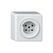 Hager ORIGIN AP Steckdose 1x TYP 15 10A/400V, mit Schraubklemmen, ws
