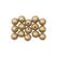 Rico Design Rico Holzkugel, gold 12 mm, 15 Stück