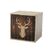 Holz Zollhaus Holzharasse Hirsch Kiefer,Tanne, Buche, 32x35x35 cm, FSC 70%