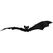 Dekomat AG Dekomat Fledermaus, Schwarz mit Nylonfaden , 74x24cm
