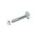 FTM Krafter Schlossschrauben mit Muttern M10x 40 mm DIN 603 Stahl blau vz 2 ST