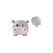 Sombo Spardose Nilpferd 18 x 15 x 15 cm