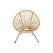 Kare Sessel Acapulco, Natur (HxBxT) 85x73x78 cm, Stahl, Polyethylen