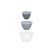 Alpina Schüsselset 6er Set, 1,2/2/3,4L Weiss, PP, SL