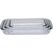Alpina Auflaufform 3er Set Glas, 39.3x24x6.3 cm