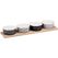 Alpina Tapas-Set, 5-teilig 38x10x5.2 cm, Bambus, Porzellan