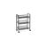 Kesper Rollwagen Metall, B 44 x T 26 x H 63,5 cm
