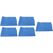 Edi Baur Mikrofaser Waffeltuch 5er Pack blau, 40x40cm