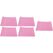 Edi Baur Mikrofaser Waffeltuch 5er Pack rosa, 40x40cm