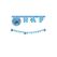Fiesta Girlande BDay Stitch blau, 1 Stück, Papier FSC