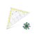 Aristo TZ-Dreieck 22.5cm mit Griff, Facette, Tuschenoppen