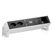 Bachmann DESK2 2xT13 1xUSB C/C 65W CM 0,2m RAL9010 65 W, 0.2 m