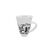 CN Tasse Scherenschnitt Familie weiss, 12.5 cm