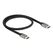 DeLOCK Ultra High Speed HDMI Kabel 48 Gbps 8K 60 Hz grau 0,5 m zertifiziert, Farbe: Grau, Länge: 0,5 m