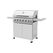 Ohmex GASGRILL 6B + 1SBINKL. SCHLAUCH 72 x 42 CM, 20.5kW