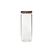 COCON Vorratsdose rund 1300ml Glas, 9x25.4cm, Deckel Akazie