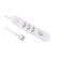 Furber. F.power Steckdosenleiste Tuttovario 4xT13 4xT13, 10A, 3m, mit Magnet, weiss