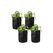STRUCT Pflanzentasche 4er Set Filz schwarz, 35x35x40cm