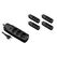 Furber. F.power Steckdosenleiste 3xT13 KIT5 230V, H05VV-F 3G1.00, OS, schwarz (5/25)