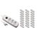 Furber. F.power Steckdosenleiste 3xT13 KIT25 230V, H05VV-F 3G1.00, OS, weiss (5/25)