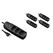 Furber. F.power Steckdosenleiste 3xT13 KIT5 230V, H05VV-F 3G1.00, MS, schwarz (5/25)