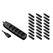Furber. F.power Steckdosenleiste 5xT13/C14 KIT25 230V, H05VV-F 3G1.00, OS, schwarz (5/25)