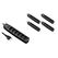 Furber. F.power Steckdosenleiste 6xT13 KIT5 230V, H05VV-F 3G1.00, OS, schwarz (5/25)