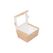 Weita Lunchbox mit Sichtfenster 780 ml, 50 Stück, FSC Wellkarton, -18ºC/+70ºC