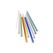 GEFU Glastrinkhalm FUTURE 23 cm bunt 8 Stück mit Bürste