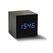 GINGKO Wecker Cube schwarz mit blauem Display