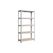 Songmics Regal, Silber-Nature 90x40x180 cm, Stahl, MDF