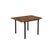 Vasagle Küchentisch Industriestil,4Personen 120x78x76.2 cm aufgeklappt (LxBxH),