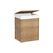 Songmics Wäschekorb Natur, 90 l 46x33x60 cm (LxBxH), Traglast 25 kg