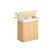 Songmics Wäschekorb Bambus, Natur 52x32x61 cm, Bambus, Stahl, MDF, etc.