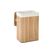 Songmics Wäschekorb Bambus, 72 L 40x60x30 cm (BxHxT), für trockene Wäsche