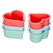 Lurch Backformen Flexi Herzen Silikon, 6er Set