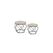 Vasagle Couchtisch, 2er Set 50x40.6 cm (DxH), Spanplatte, Stahl