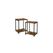 Vasagle Beistelltisch 2er Set, Industrial 38.5x30x50 cm, Stahl, Spanplatte